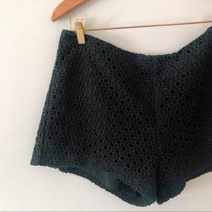 Banana Republic Black Crochet Shorts